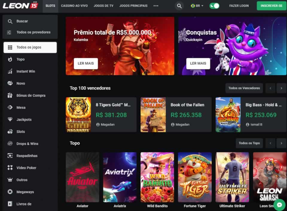 A seção de jogos de cassino online do bet365.comhttps queens 777.comnn55.com plataforma oferece uma ampla gama de opções, incluindo uma variedade de jogos, incluindo slots, eSports, blackjack e crash. Esses jogos são desenvolvidos por fornecedores líderes do setor para garantir jogabilidade, inovação e segurança aos usuários da plataforma.